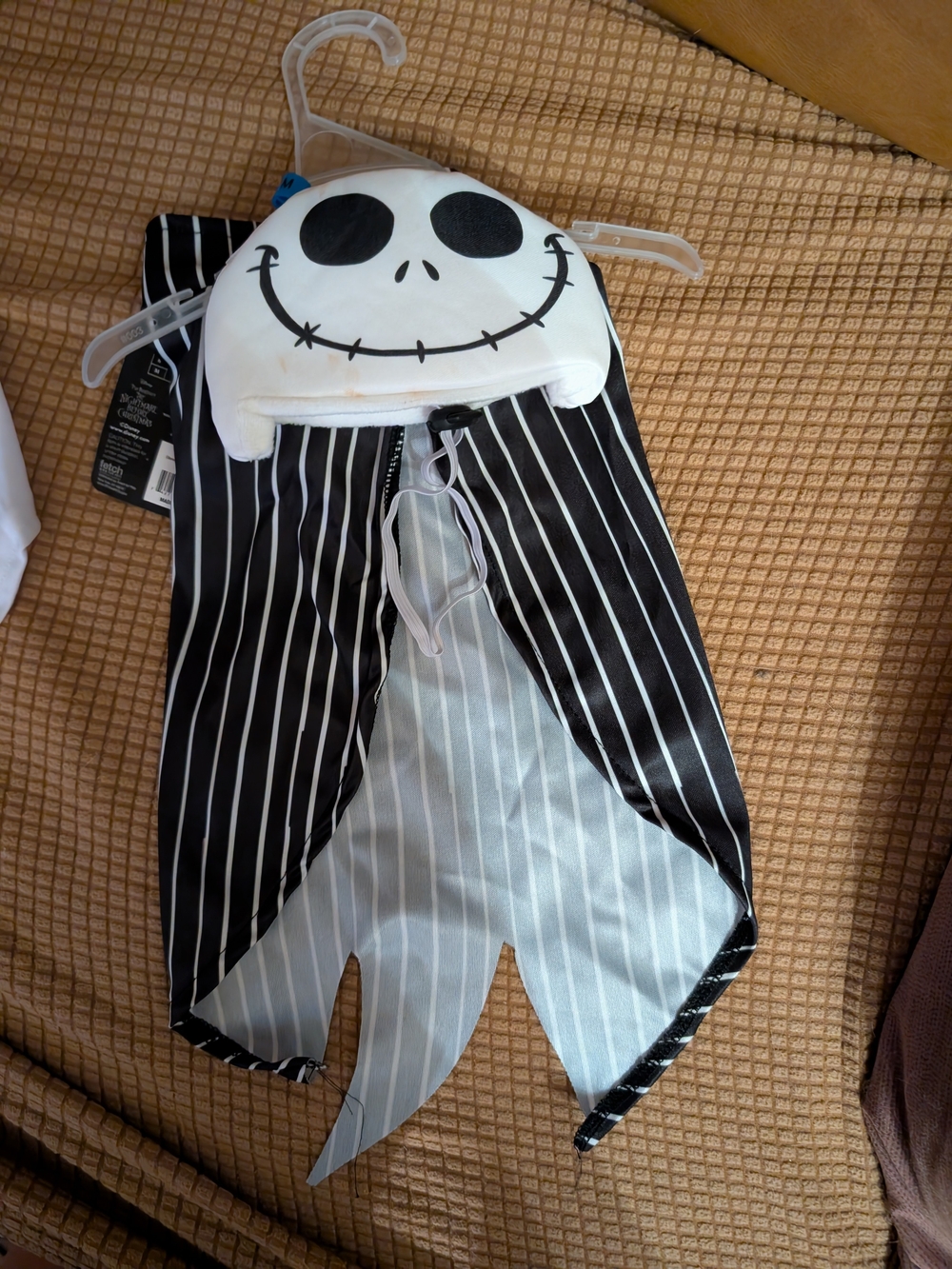 NWT Disney Jack Skellington Dog Cape with Hat Nightmare Before Christmas